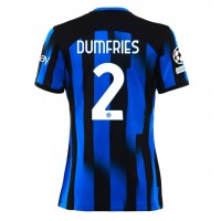 Inter Milan Denzel Dumfries #2 Replika Hemmatröja Dam 2023-24 Kortärmad